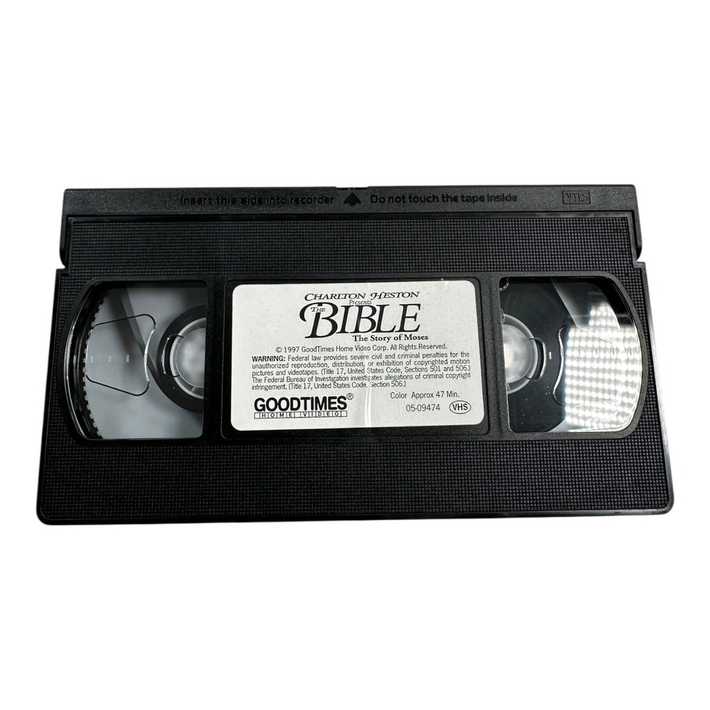 Charlton Heston The Bible The Story of Moses VHS Video Goodtimes Entertainment - Picture 4 of 4